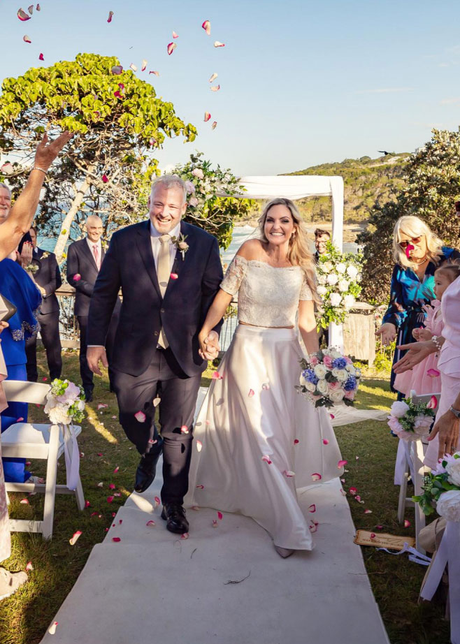 Beach weddings at Coolum Surf Club, the best venue for weddings on Sunshine Coast